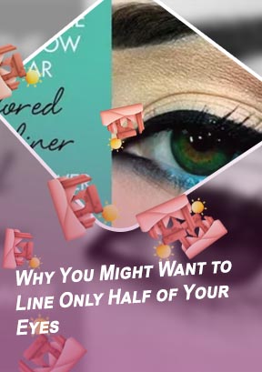 Eyeliner on top lid only