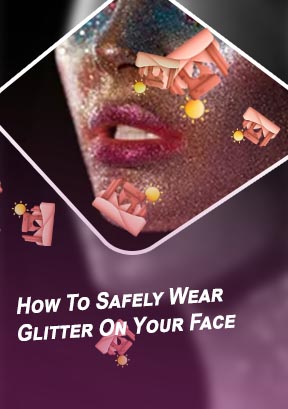 Face glitter makeup