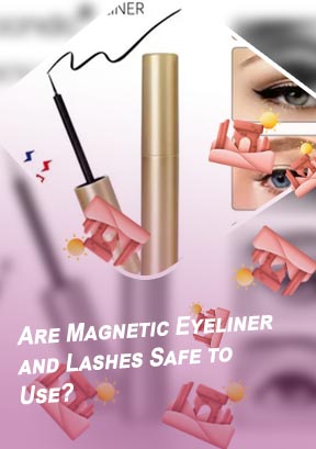 Magnetic eyelashes without eyeliner